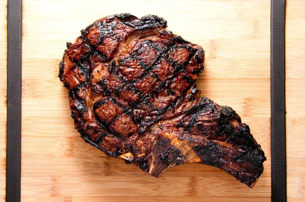 Bbq Rib Steak Close — Stock Photo, Image