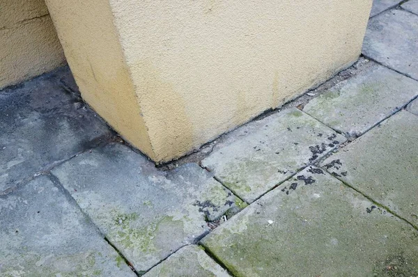 Eine Nahaufnahme Des Bodens Der Nähe Der Wand Perfekt Für — Stockfoto
