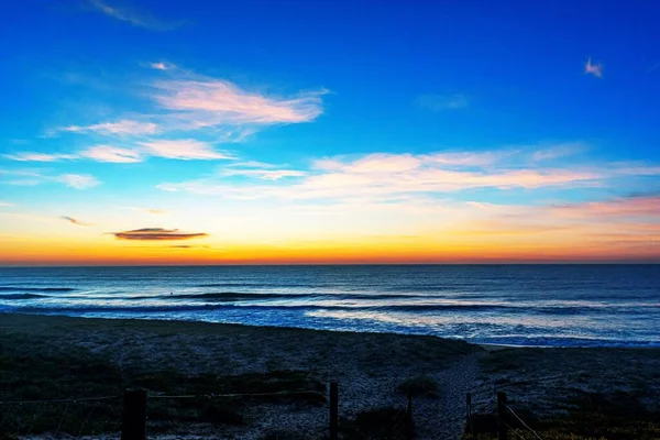 Een Prachtig Shot Van North Entrance Beach Onder Een Blauwe — Stockfoto
