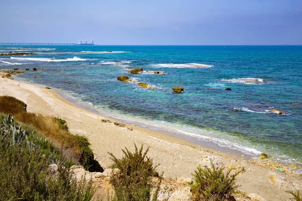 イスラエルの地中海の美しいショット — ストック写真