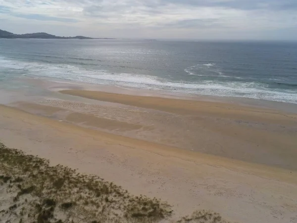 Vue Aérienne Plage Carnota Galicie Espagne Vue Aérienne Photo Drone — Photo