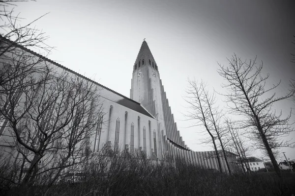 Piękna Architektura Hallgrimskirkja Reykjaviku Islandia — Zdjęcie stockowe