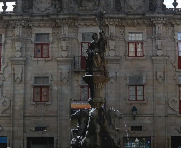 Katedral Santiago Compostela Galicia Spanyol Situs Warisan Dunia Unesco — Stok Foto