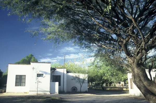 Edifício Branco Durante Dia México — Fotografia de Stock