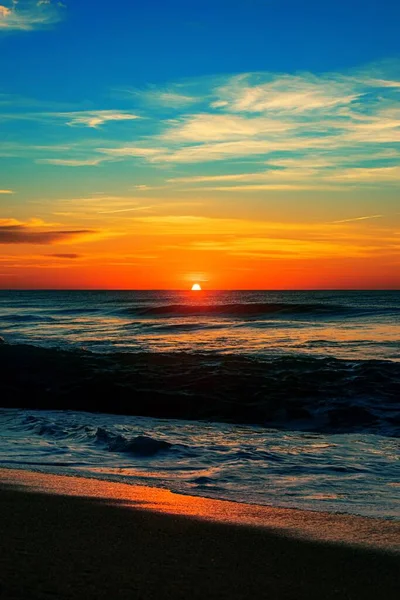 Vertical Shot North Entrance Beach Sunrise — Stock Photo, Image