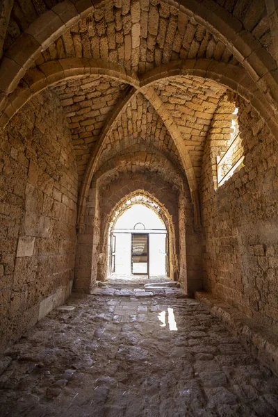 Interior Antiguo Edificio Piedra Cesarea Israel — Foto de Stock