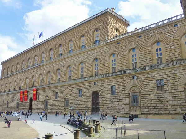 Het Palazzo Pitti Florence Italië Overdag — Stockfoto