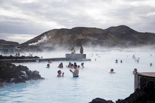 Blue Lagoon People Daytime Iceland — Stock Photo, Image