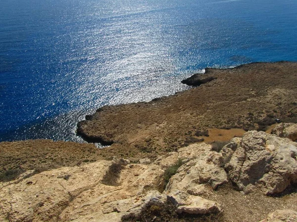 Ayia Napa Pobřeží Denního Světla Kypru Chladné Pro Pozadí Tapety — Stock fotografie