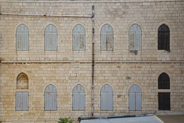 Old Buildings Arched Windows Jerusalem Israel — Stock Photo, Image