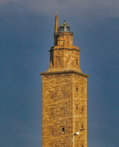 Tower Hercules Spain Blue Cloudy Sky — Stock Photo, Image