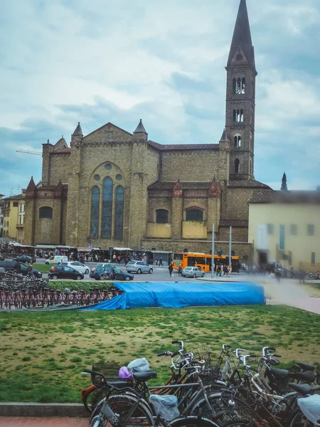 Een Verticaal Shot Van Een Historisch Gebouw Florence Italië — Stockfoto