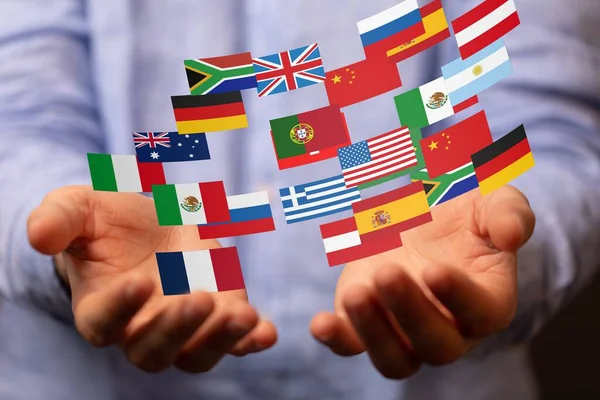Мировые Флаги Оон Иллюстрации — стоковое фото