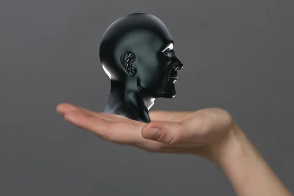 Ludzka Głowa Moc Czakry Inspiracja Abstrakcyjna — Zdjęcie stockowe