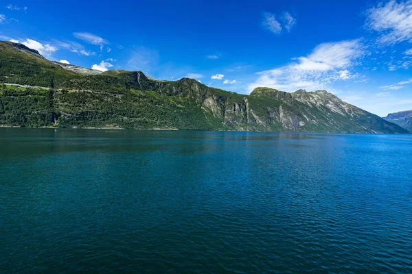 Increíble Paisaje Natural Geirangerfjord Sunnmore More Romsdal Noruega — Foto de Stock