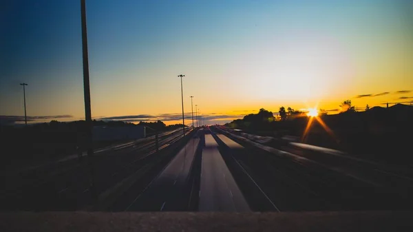 Cars Commuting Early Morning — Stock Photo, Image