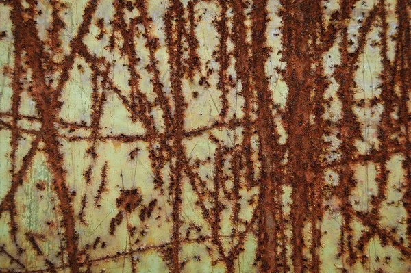 Closeup Shot Weathered Rusted Wall — Stock Photo, Image