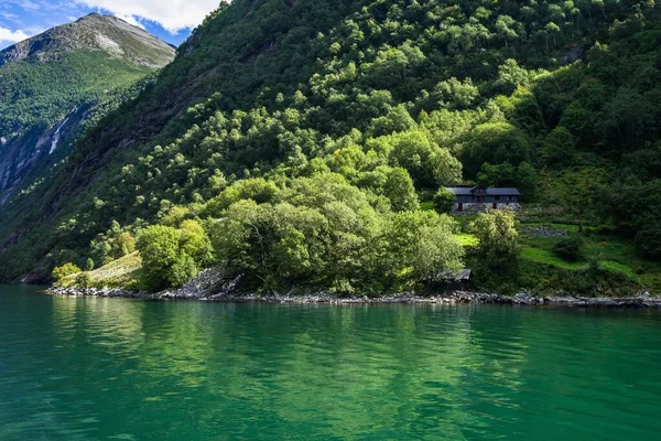 Zeven Zusters Waterval Boven Geiranger Fjord Sunnmore Meer Romsdal Noorwegen — Stockfoto