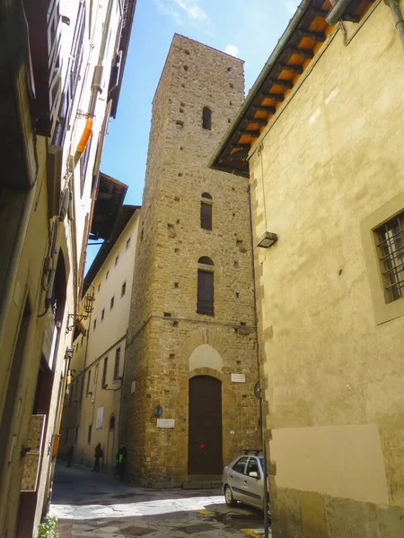 Fotografía Vertical Del Museo Casa Dante Florencia Italia — Foto de Stock