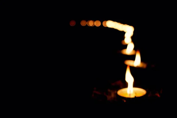 泰国空间外的烛火 — 图库照片