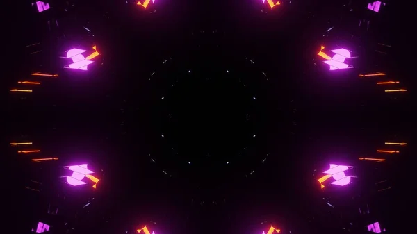 Een Kosmische Nacht Achtergrond Met Kleurrijke Heldere Laser Lichten Perfect — Stockfoto