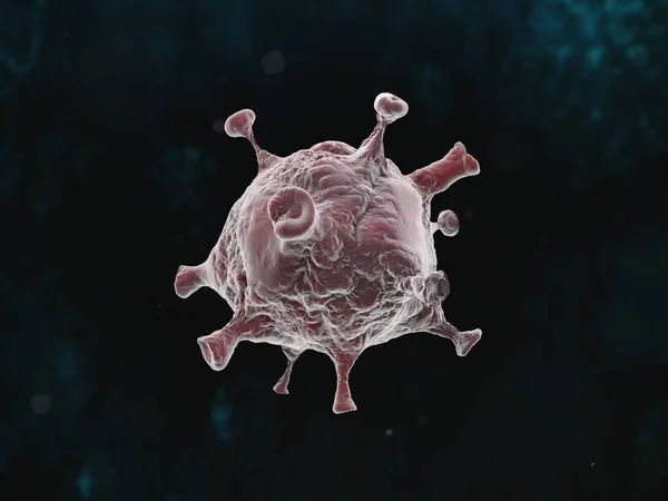 Una Ilustración Gráfica Pandemia Enfermedad Del Coronavirus Sobre Fondo Oscuro — Foto de Stock