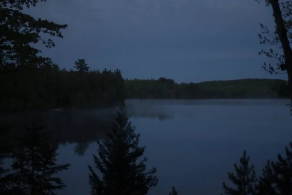 Lac Forêt Brumeux Canada — Photo