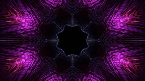 Een Zwarte Kosmische Achtergrond Met Kleurrijke Laserlichten Prachtige Vormen Perfect — Stockfoto