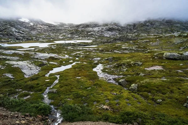 Sebuah Daerah Pegunungan Taman Nasional Hardangervidda Terletak Norwegia Bagian Tengah — Stok Foto