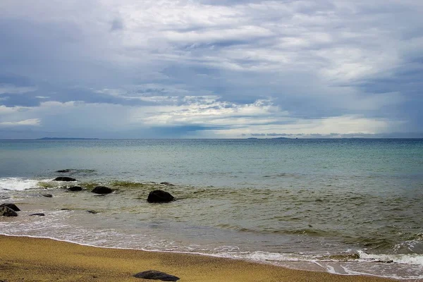 Mar Azul Playa Fukuoka Japón — Foto de Stock