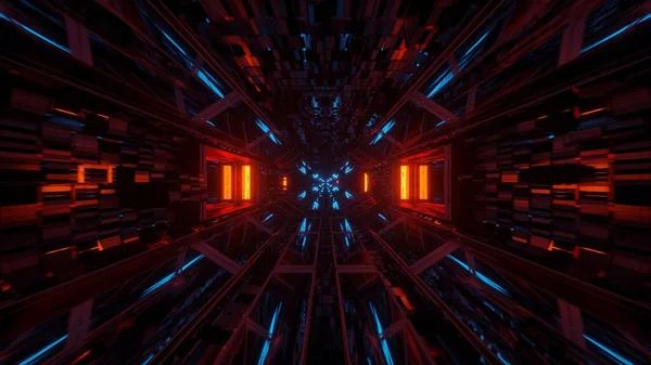 Ein Kosmischer Hintergrund Mit Bunten Laserlichtern Mit Coolen Formen Perfekt — Stockfoto
