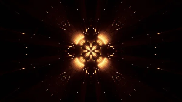 Космический Фон Золотыми Неоновыми Огнями Идеально Подходит Цифровых Обоев — стоковое фото