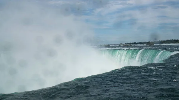 Kilátás Niagara Ősz Nyári Napon Kanadai Oldalon — Stock Fotó