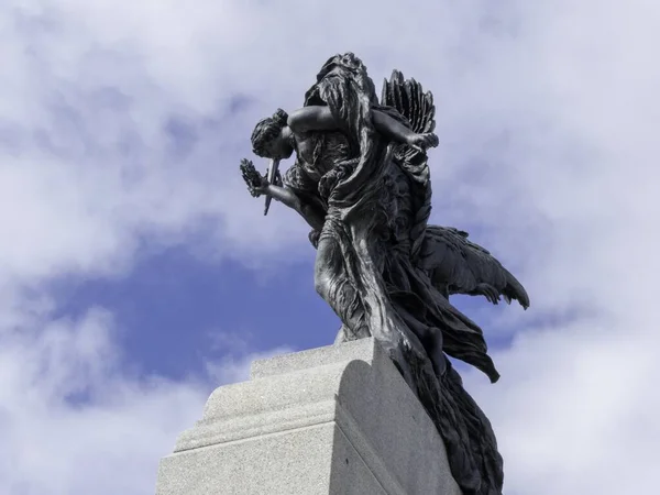 Bela Imagem Estátua Memorial Guerra Nacional Ottawa Ontário Canadá — Fotografia de Stock