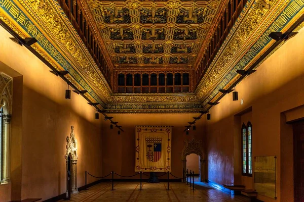 Plan Intérieur Palais Aljaferia Des Sites Patrimoine Mondial Aragon Espagne — Photo