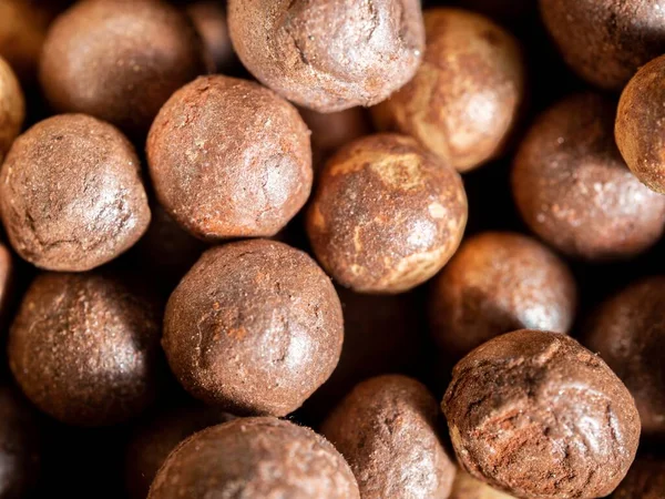 A closeup shot of brown clay balls used as growing medium for plants — Stock Image Closeup Shot Brown Clay Balls Used Growing Medium Plants Stock Image