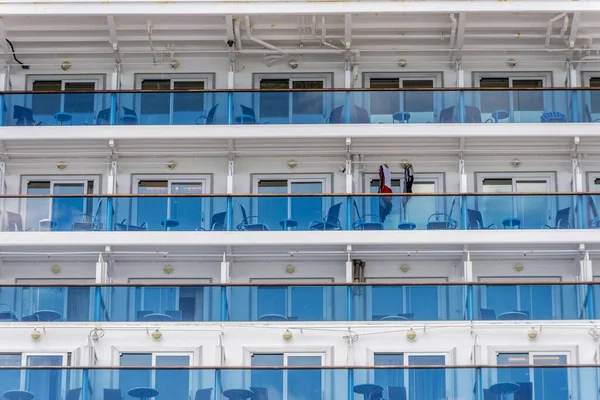 Semi Abstract Shot Showing Rows Empty Cabins — Stock Photo, Image