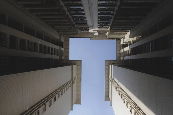 Céu Apartamentos Cidade Chinesa — Fotografia de Stock