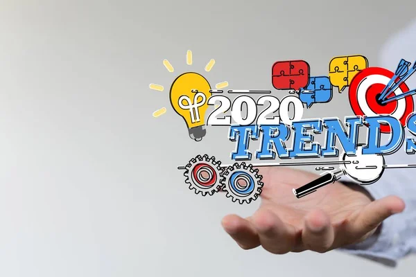 Konsep Solusi Bisnis Tahun 2020 — Stok Foto