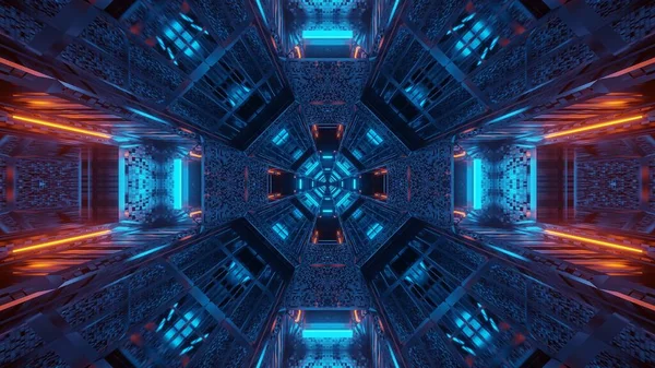 Futuristické Pozadí Abstraktními Fialovými Modrými Laserovými Světly Skvělé Pro Digitální — Stock fotografie