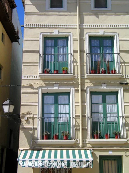 Eine Vertikale Aufnahme Einer Wohnung Tudela Navarra Spanien — Stockfoto