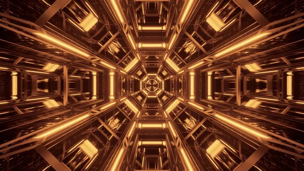 Cosmic Background Black Golden Laser Lights Perfect Digital Wallpaper — Stock Photo, Image