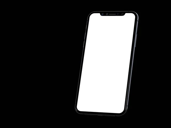 Teléfono Inteligente Oscuro Digital Aislado Moderno — Foto de Stock