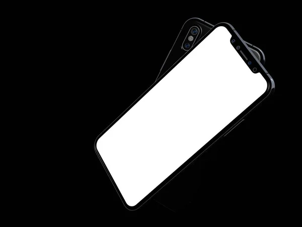 Întuneric Smartphone Digital Izolat Modern — Fotografie, imagine de stoc