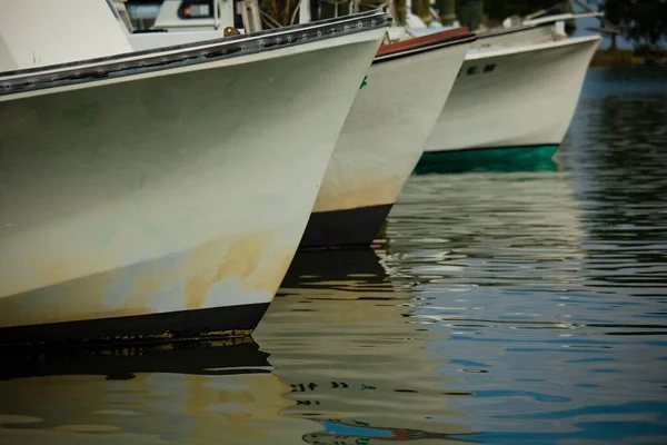 Hermoso Disparo Barcos Atracados Saint Michaels Maryland Harbor — Foto de Stock