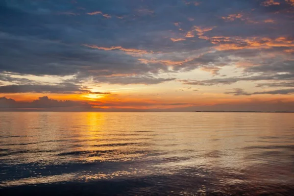 Een Prachtig Shot Van Het Landschap Van Zonsondergang Chesapeake Bay — Stockfoto