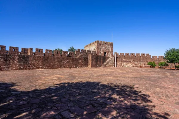 Zamek Silves Portugalii Obwód Algarve — Zdjęcie stockowe