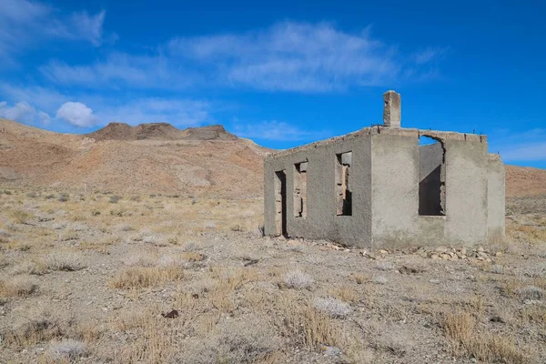 Blair Nevada Spojené Státy Března 2020 Opuštěné Budovy Jsou Jedinými — Stock fotografie