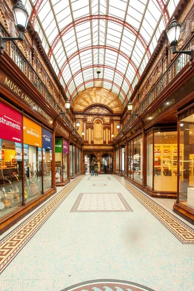 Newcastle Tyne Spojené Království 2017 Interiér Nákupního Centra Central Arcade — Stock fotografie