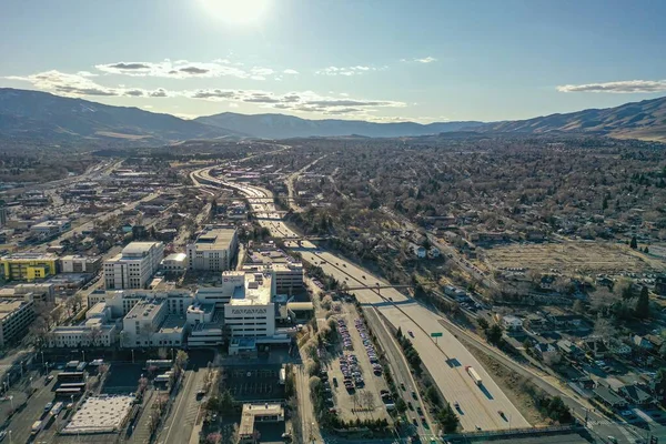 Reno Nevada United States Mar 2020 Interstate Простягається Захід Напрямку — стокове фото